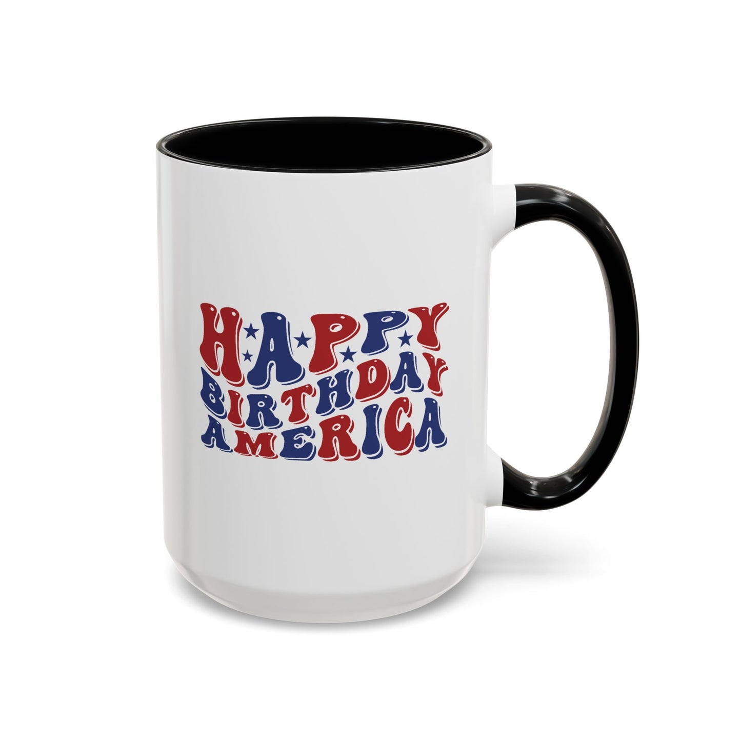 4th of July Mug - Happy Birthday America Retro