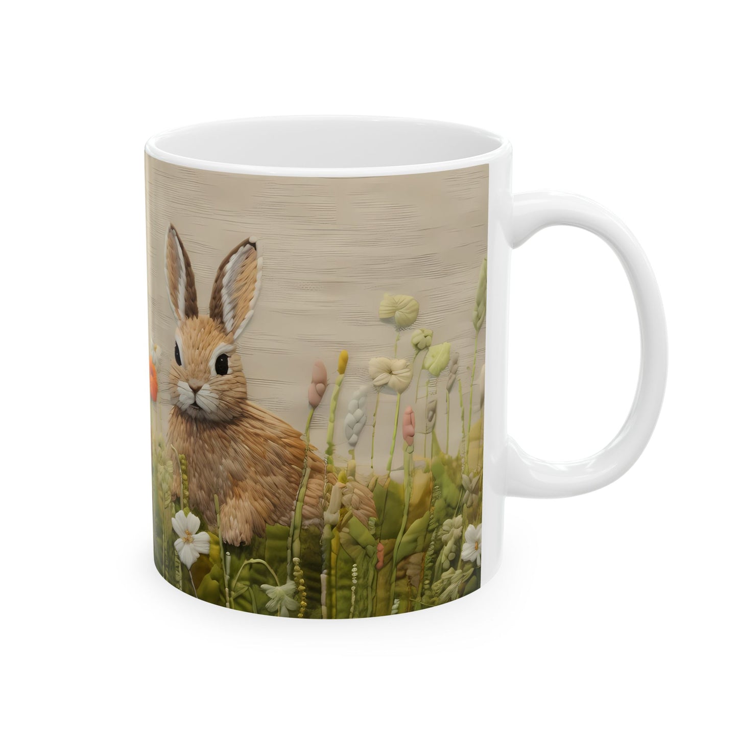 Artistic Mug - Felted Bunnies 3