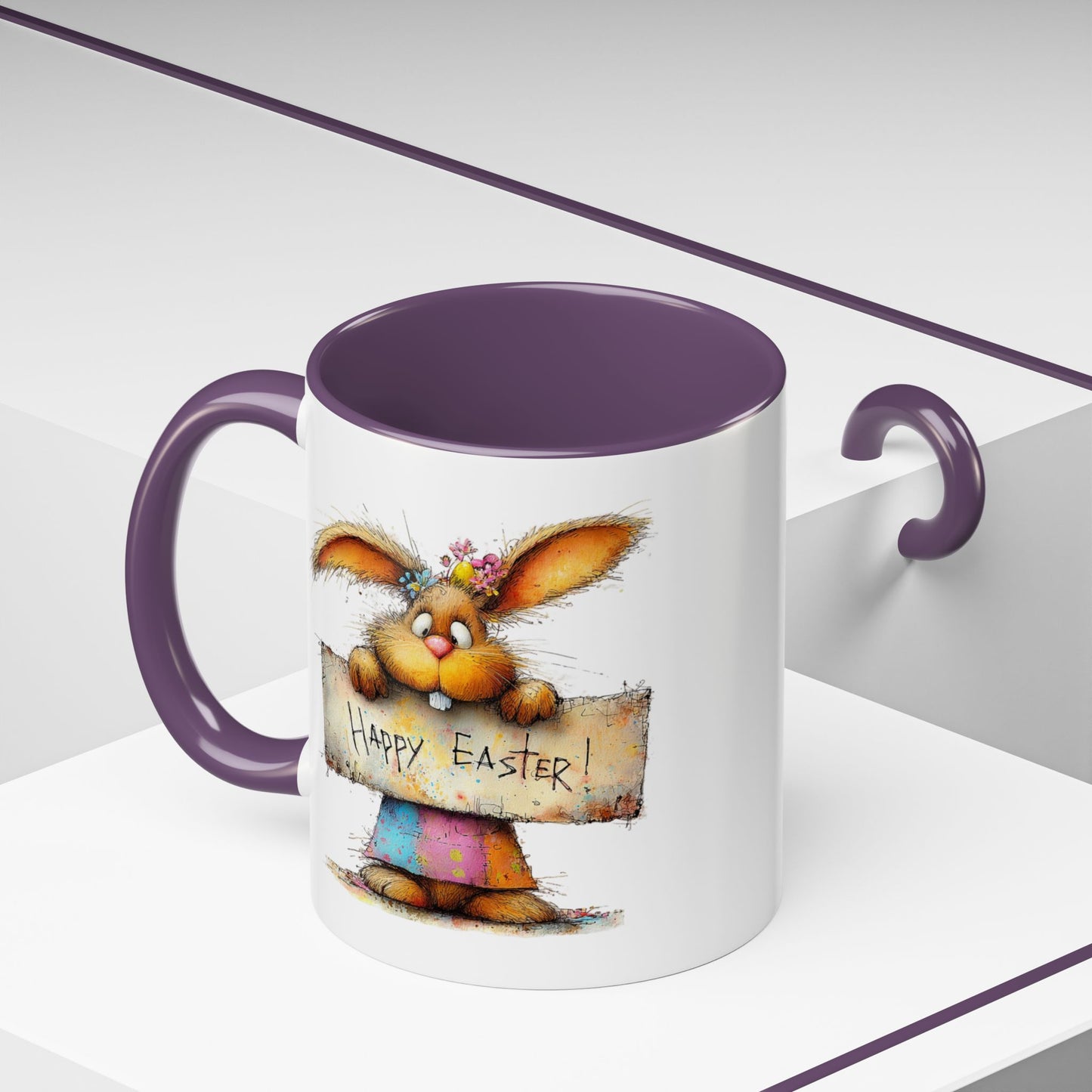 Easter Mug - Happy Easter Bunny Sign