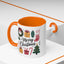Christmas Mug - Merry Christmas Green Text Presents Tree Candy Cane