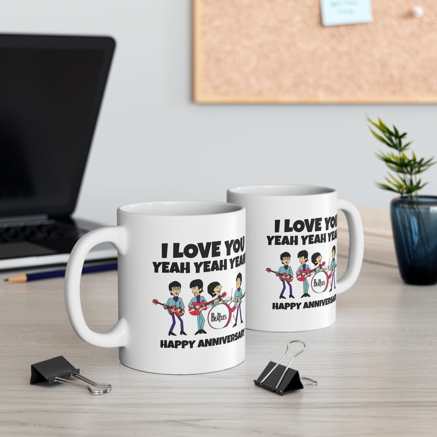 Anniversary Mug - I Love You Yeah Yeah Yeah