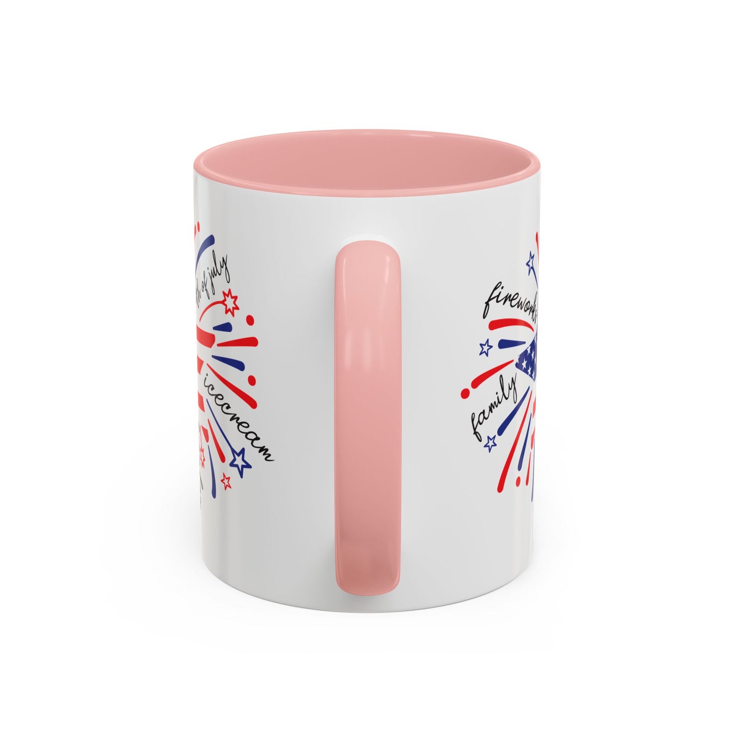 4th of July Mug - Star Flag Fireworks