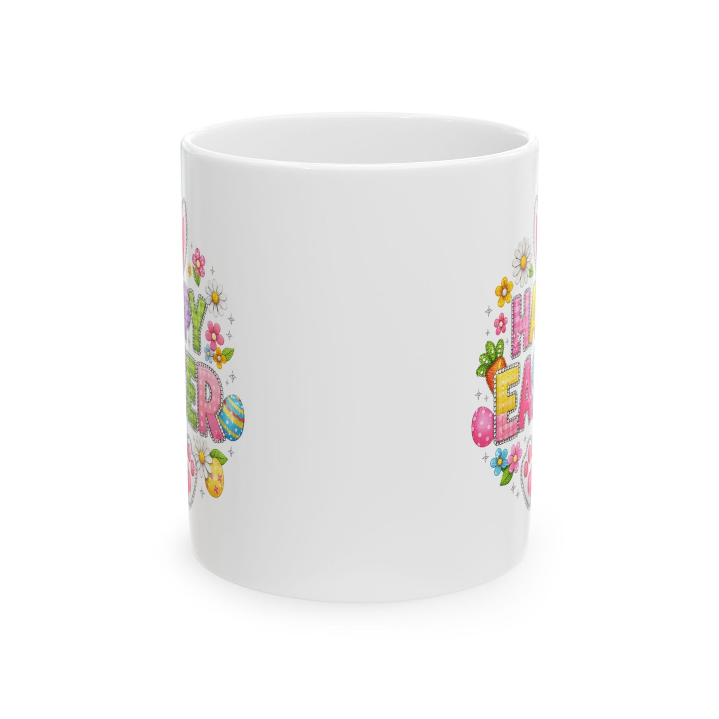 Easter Mug - Happy Easter Rhinestone