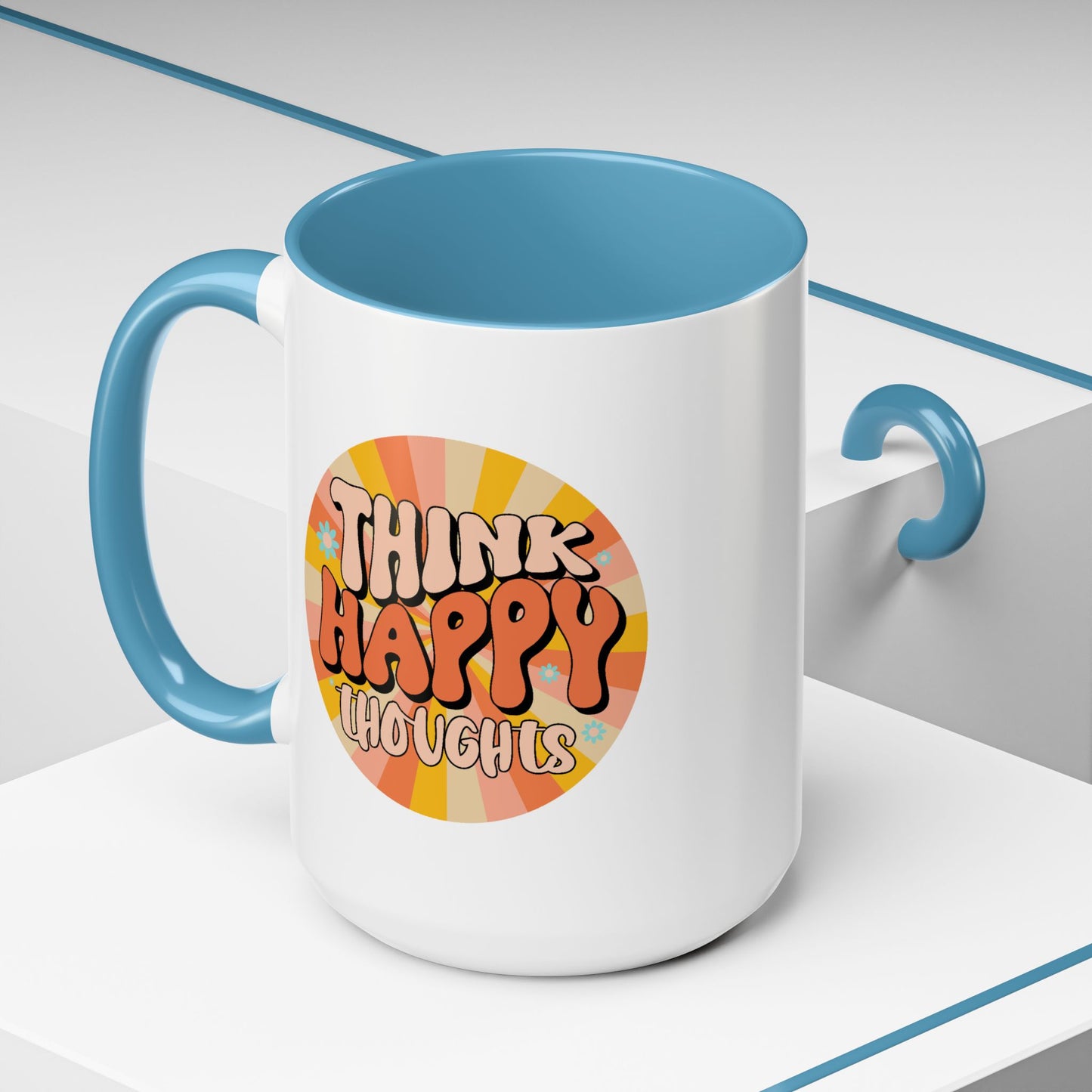 Wellness Mug - Think Happy Thoughts Hippie