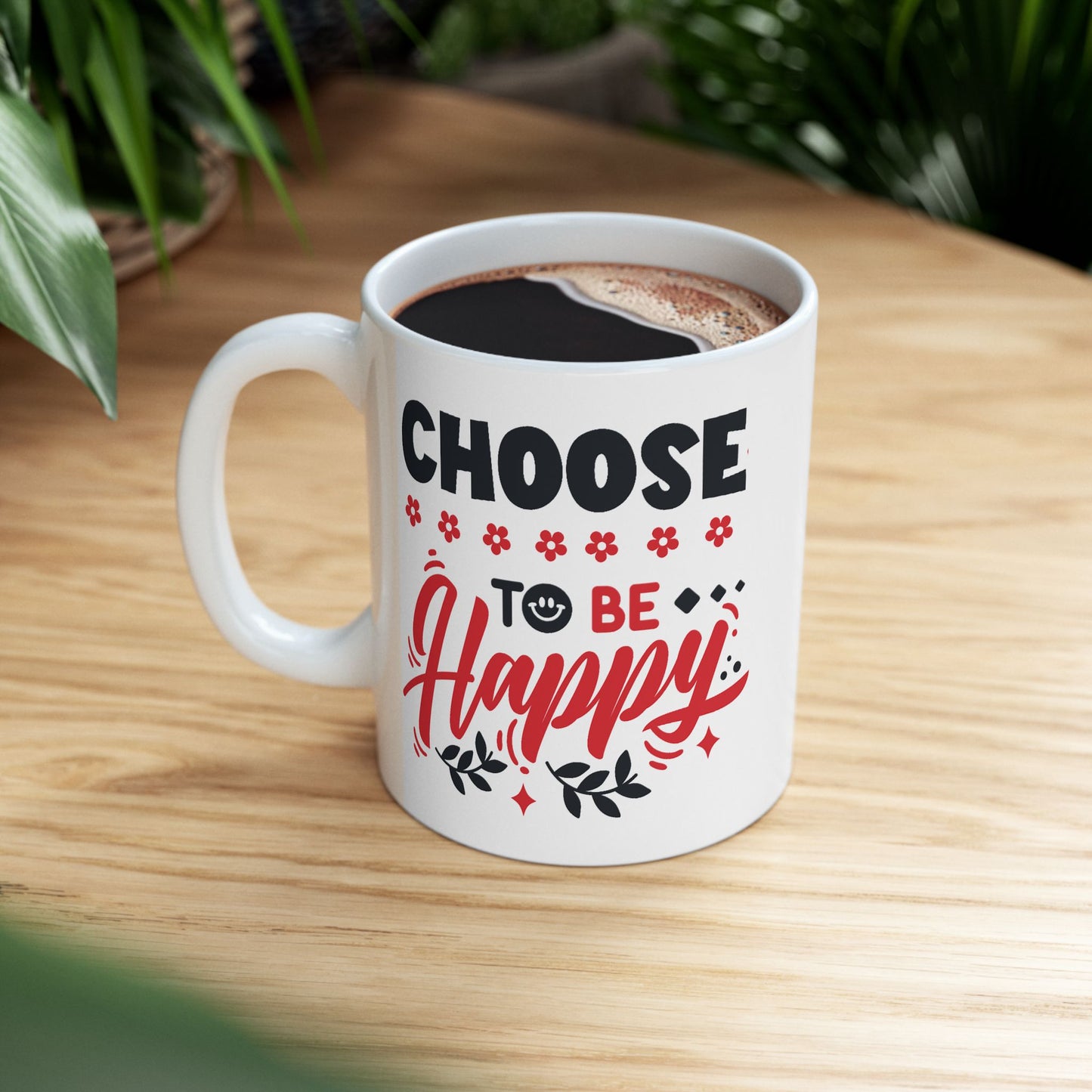 Wellness Mug - Choose To Be Happy Smiley