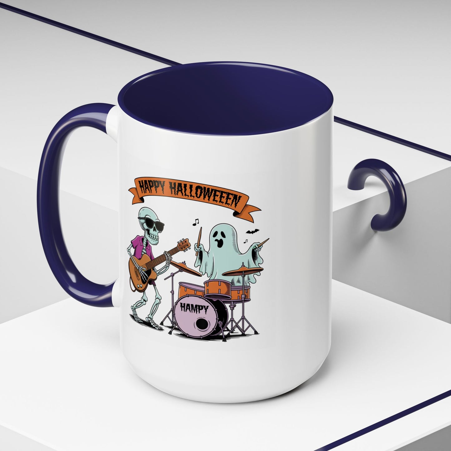Halloween Mug - Skeleton & Ghost Band