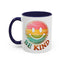 Motivation Mug - Retro Smiley Face Be Kind