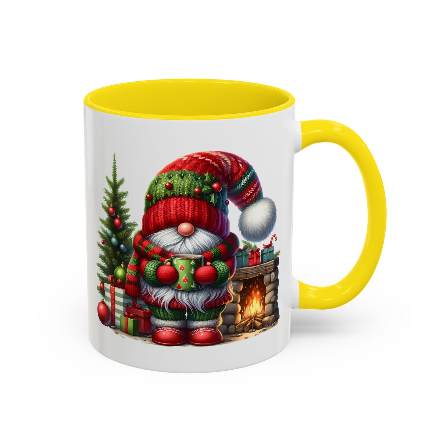 Christmas Mug - Gnome Fireplace