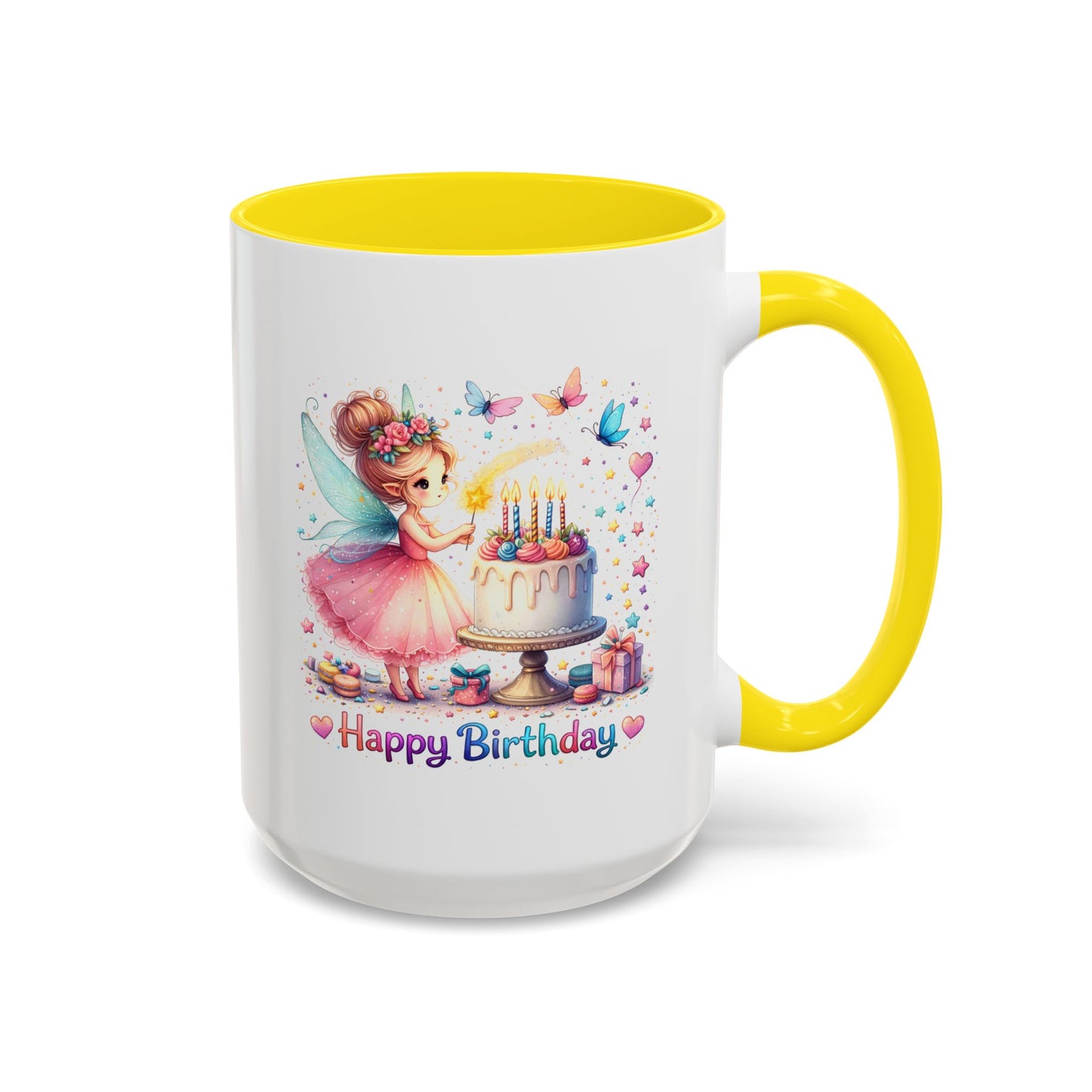 Birthday Mug - Fairy Butterflies