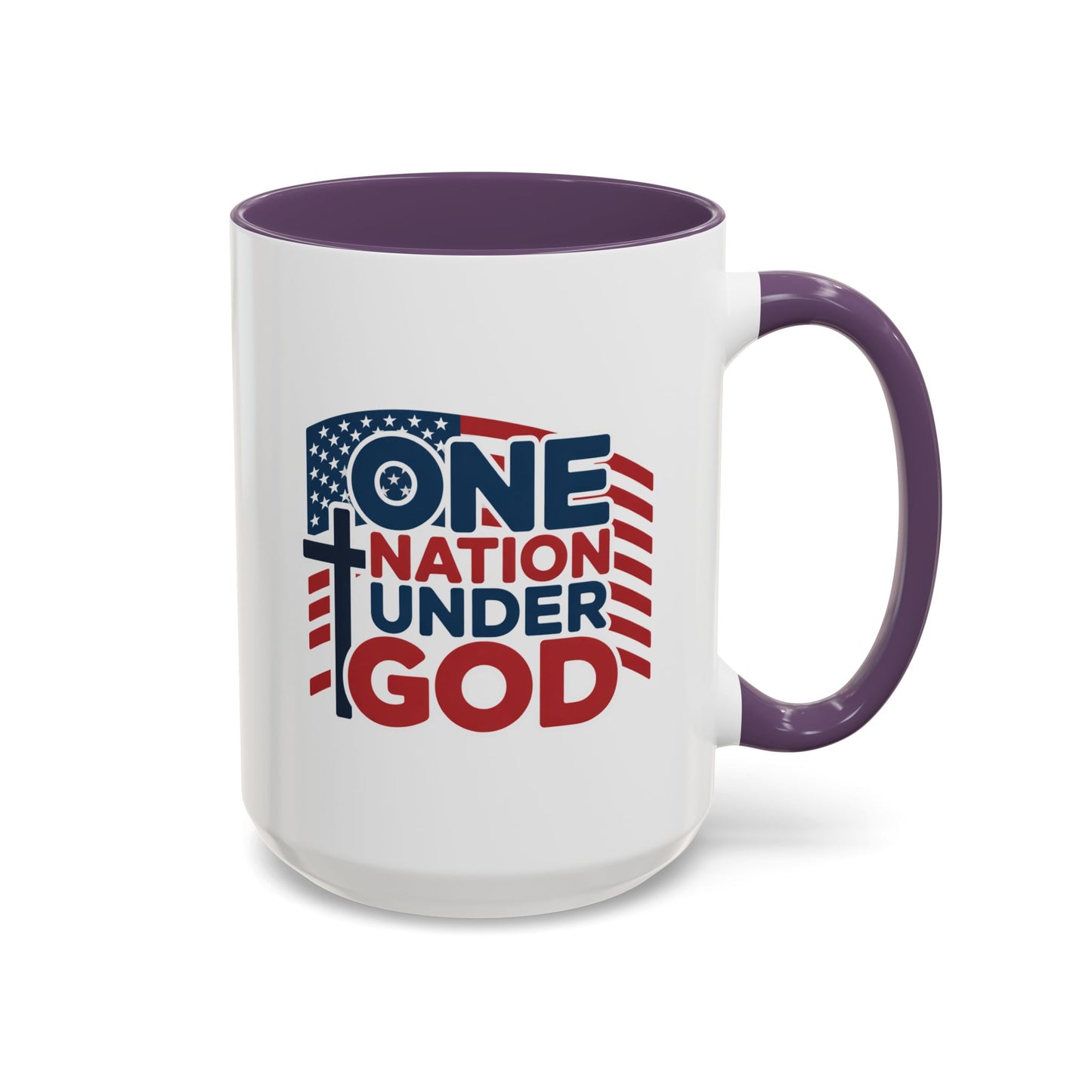 Religious Mug - One Nation Flag Cross