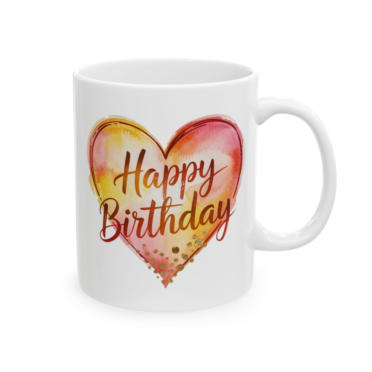 Birthday Mug - Happy Birthday With Heart