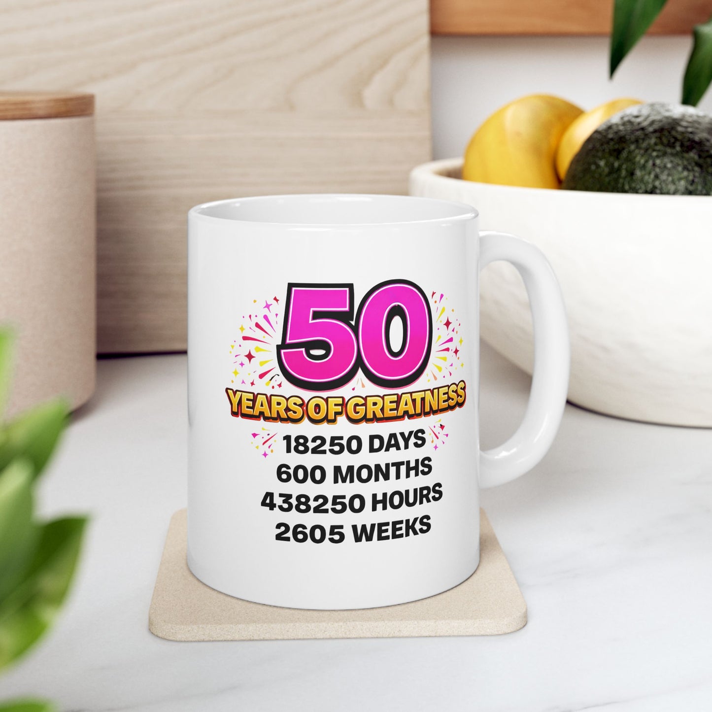 Birthday Mug - 50 Years of Greatness