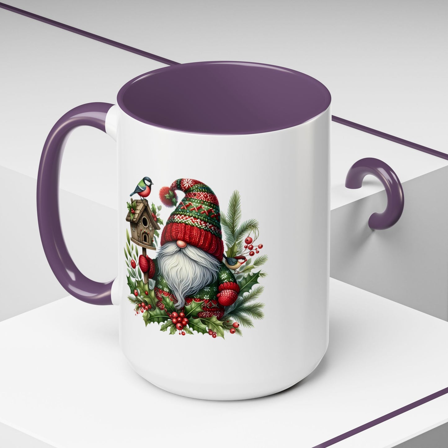 Christmas Mug - Red and Green Gnome