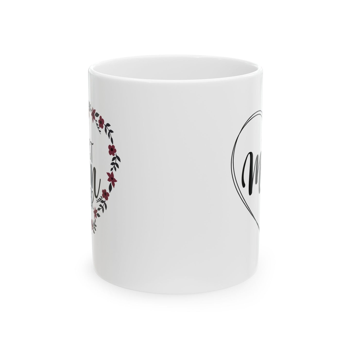 Mother's Day Mug - Best Mom Ever Heart Flower