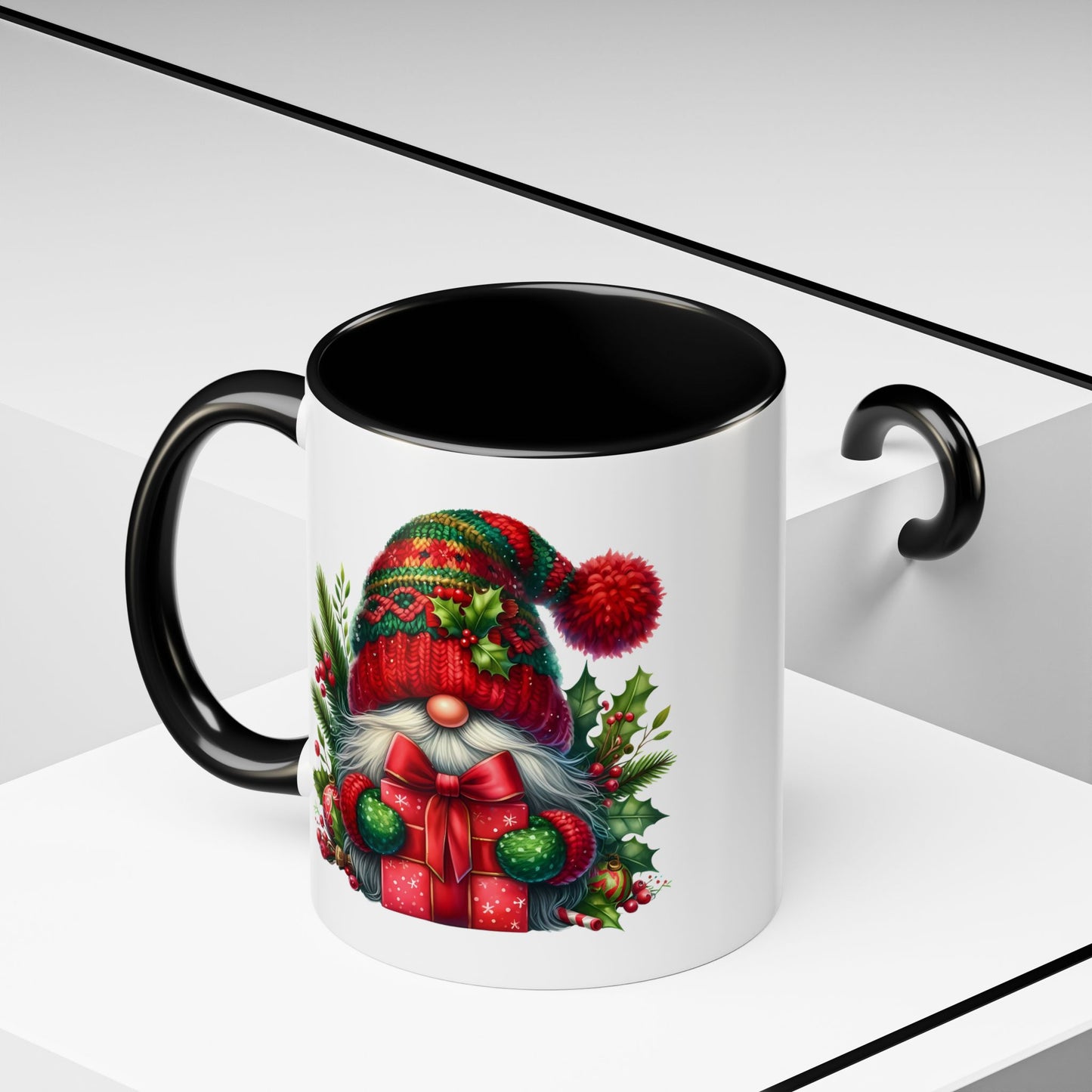 Christmas Mug - Gnome with Wrapped Present