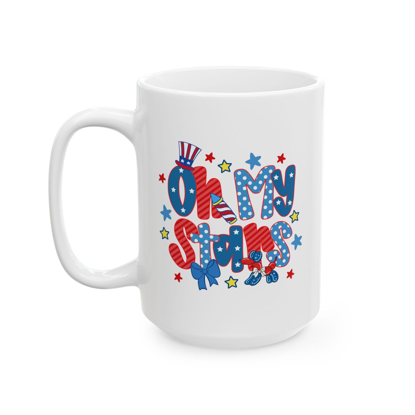 4th of July Mug - Oh My Stars Retro