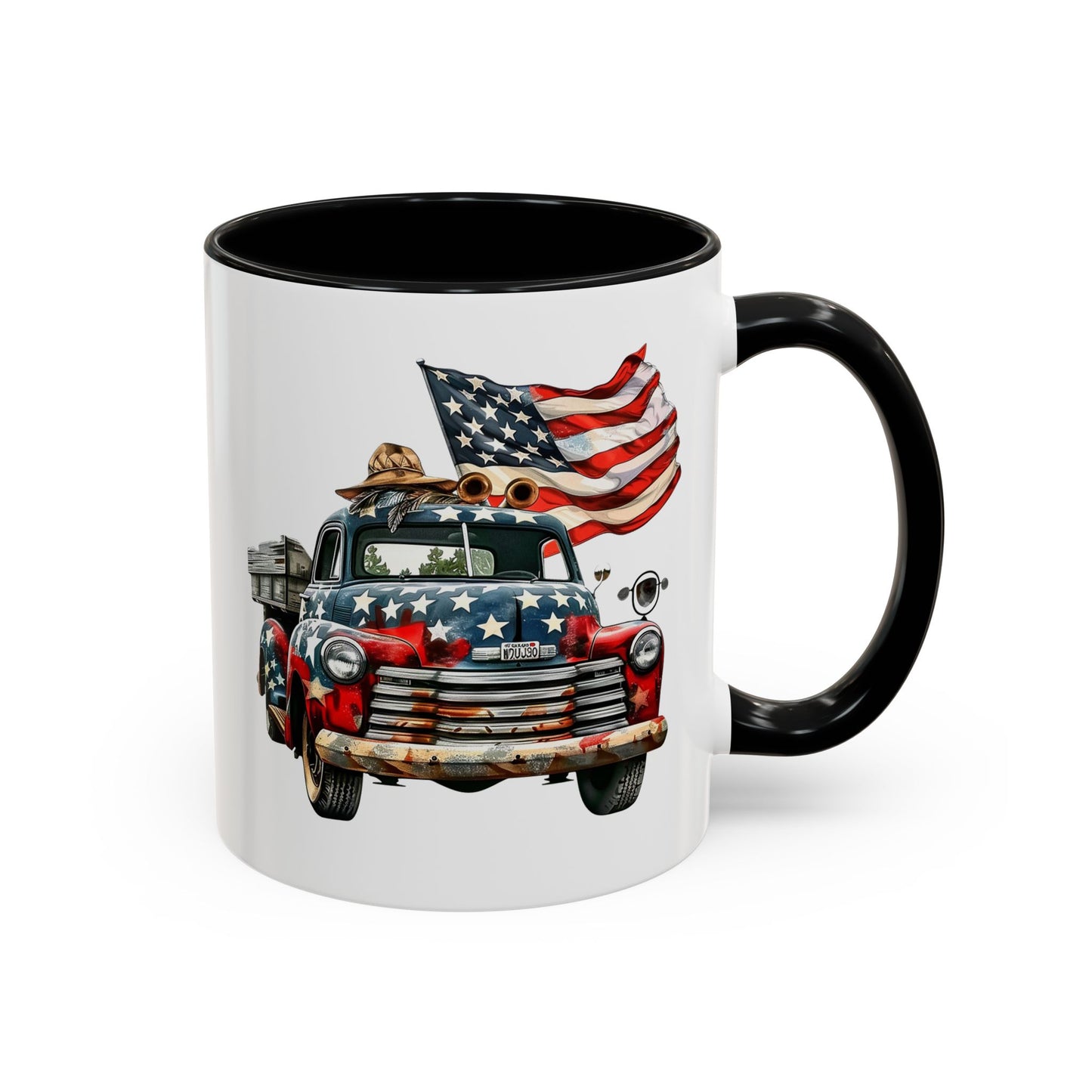 4th of July - Old Truck & Flag