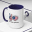 4th of July Mug - Peace Love America