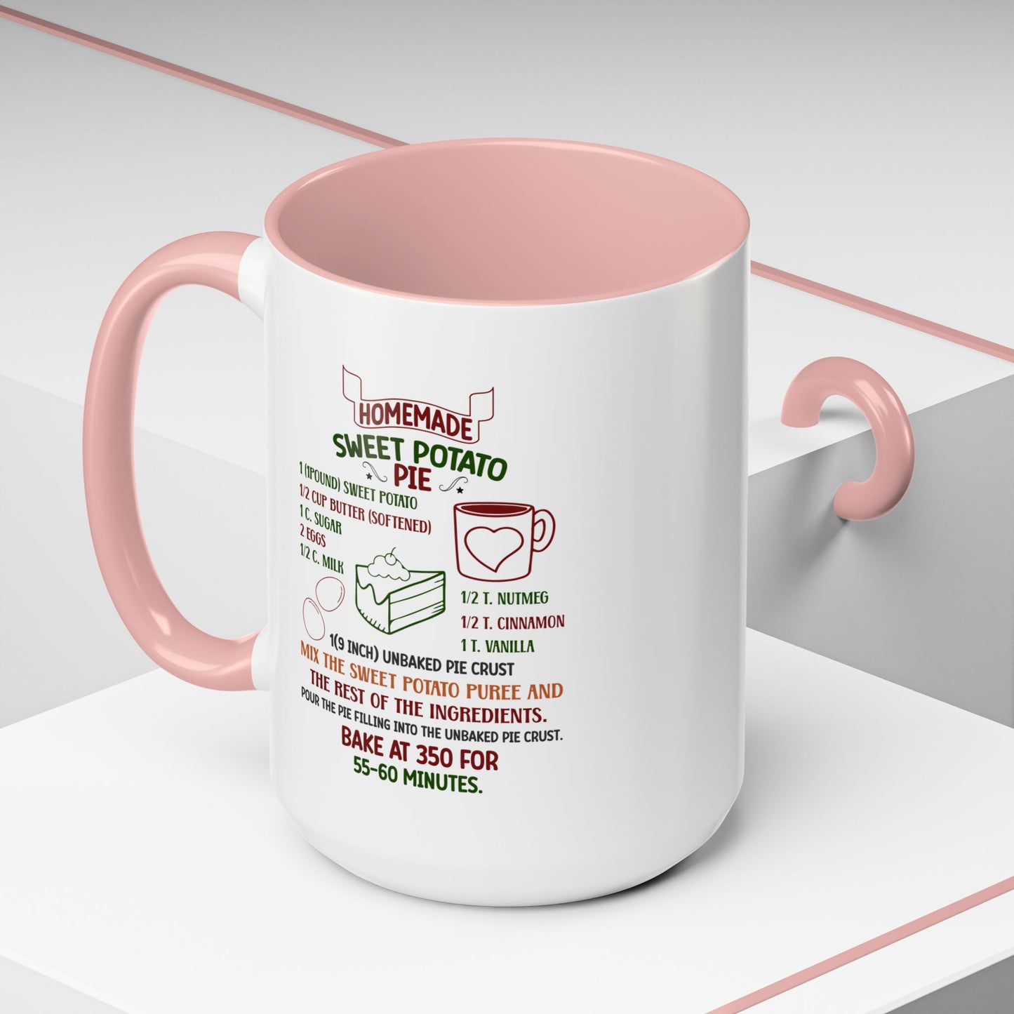 Christmas Mug - Homemade Sweet Potato Pie Recipe