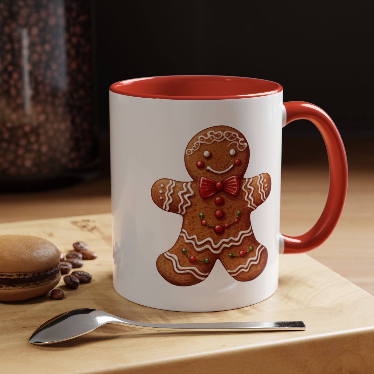Christmas Mug - Decorative Gingerbread Man