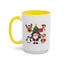 Christmas - Merry Christmas White Text Santa Reindeer Penguin Fox