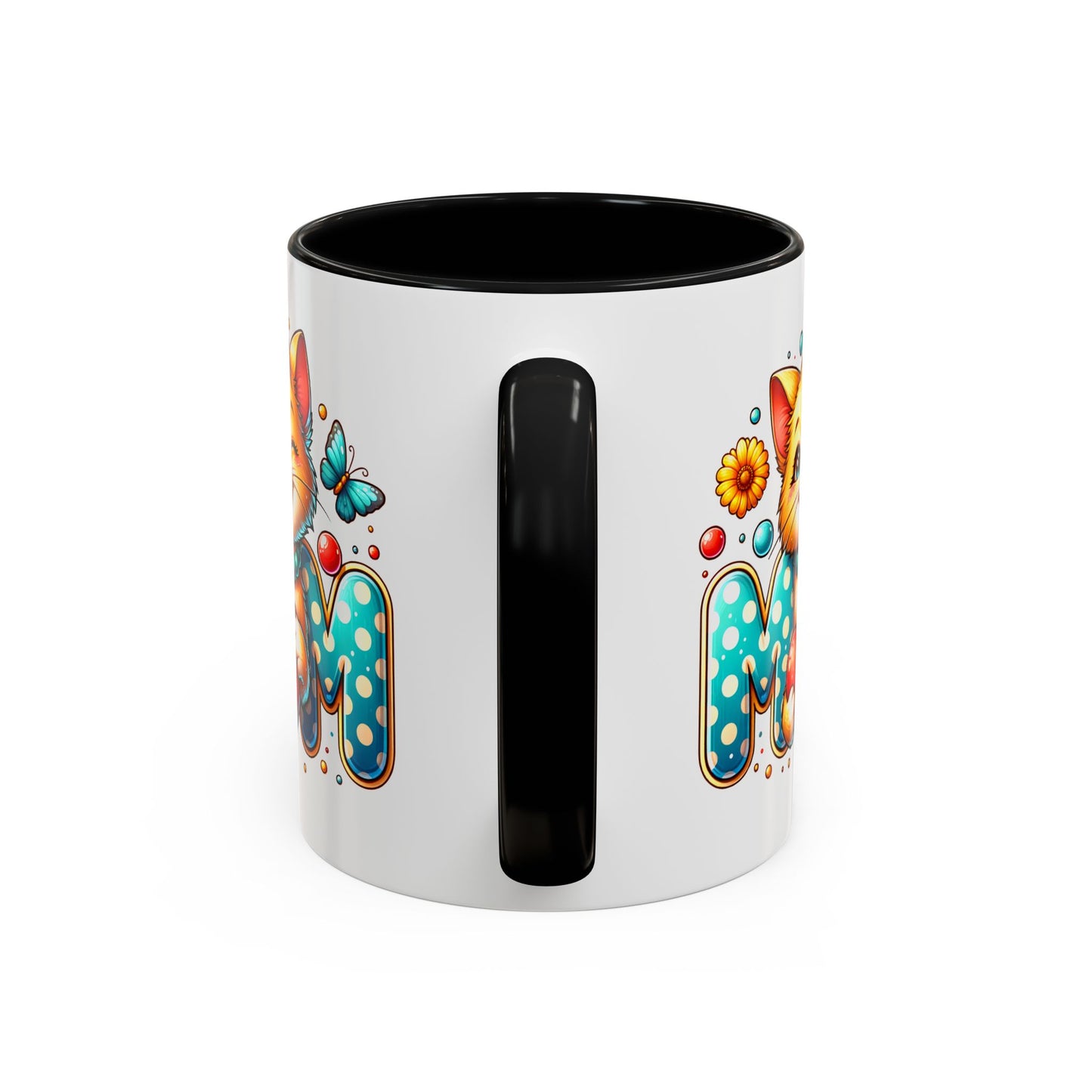 Mother's Day Mug - Mom Cat Red Heart
