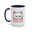 Adult Mug - Fluff You White Cat