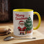 Christmas Mug - Merry Christmas Red Text Santa Tree Presents