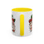 Christmas Mug - Merry Christmas Green & Red Text Cute Animals