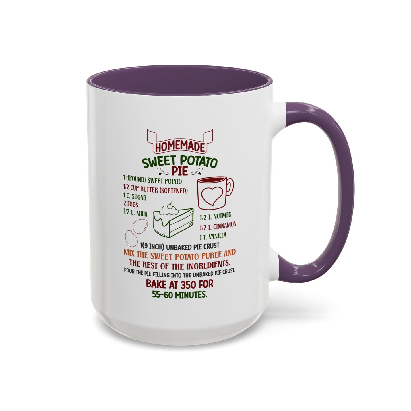 Christmas Mug - Homemade Sweet Potato Pie Recipe