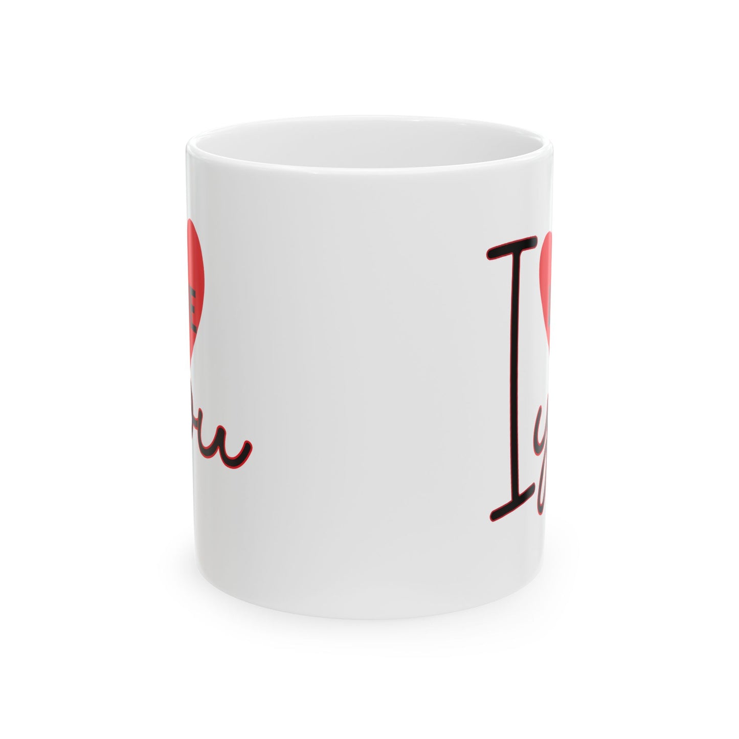 Anniversary Mug - I Love You Heart Graphic