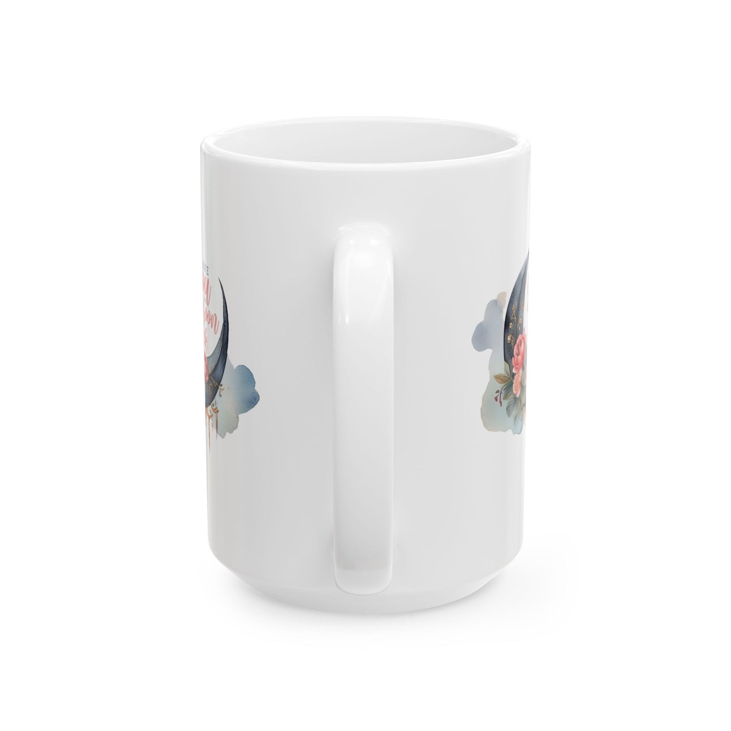 Valentine's Day Mug - I Love You Moon Graphic
