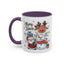 Christmas Mug - Merry Xmas Santa Snowman Reindeer