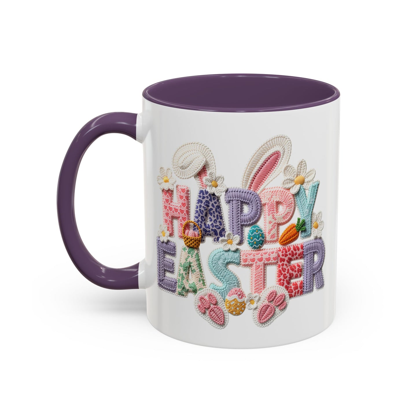 Easter Mug - Happy Easter Latch Yarn