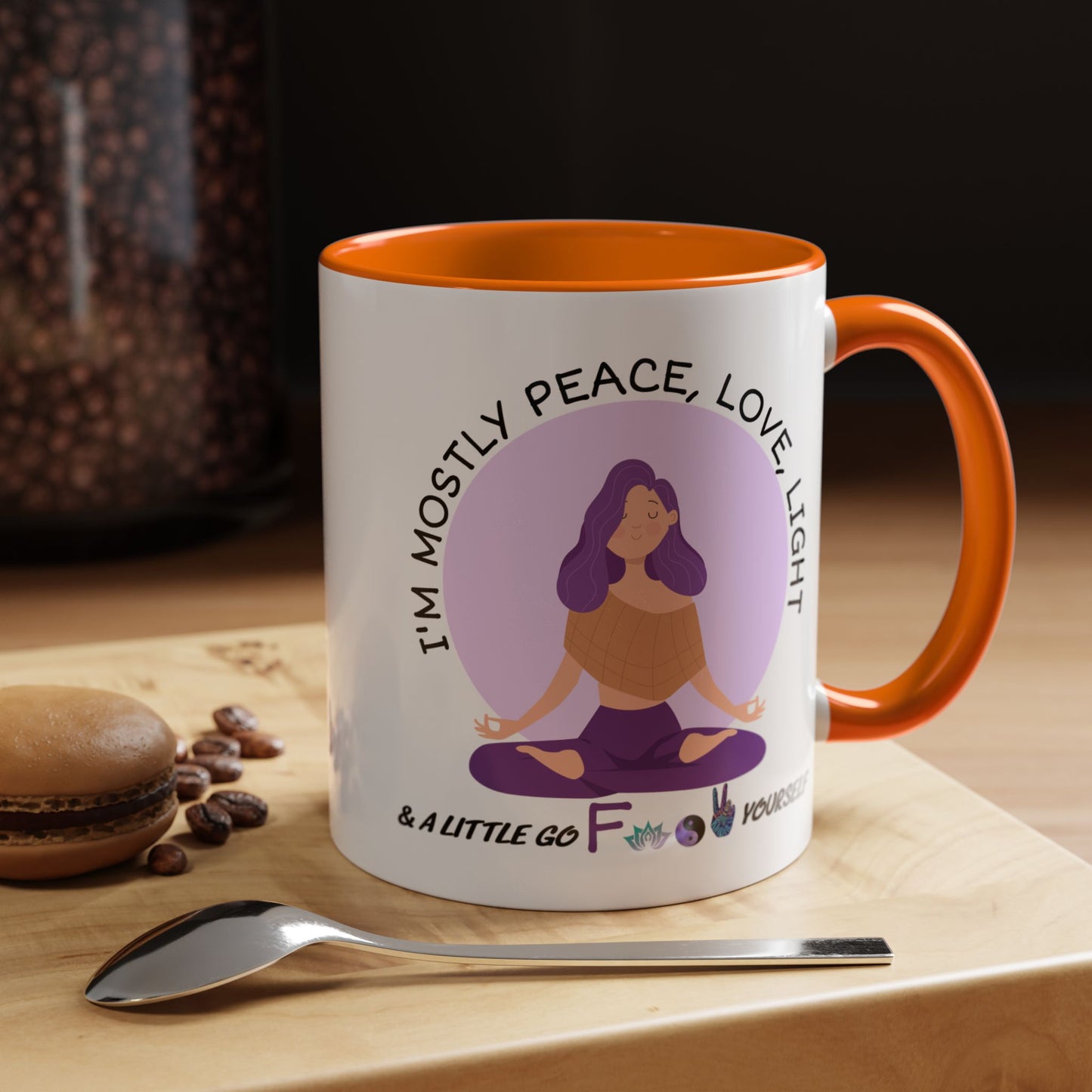 Adult Mug - I'm Mostly Peace, Love, Light