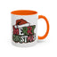 Christmas Mug - Merry Christmas Red Green & White Graffiti Hat