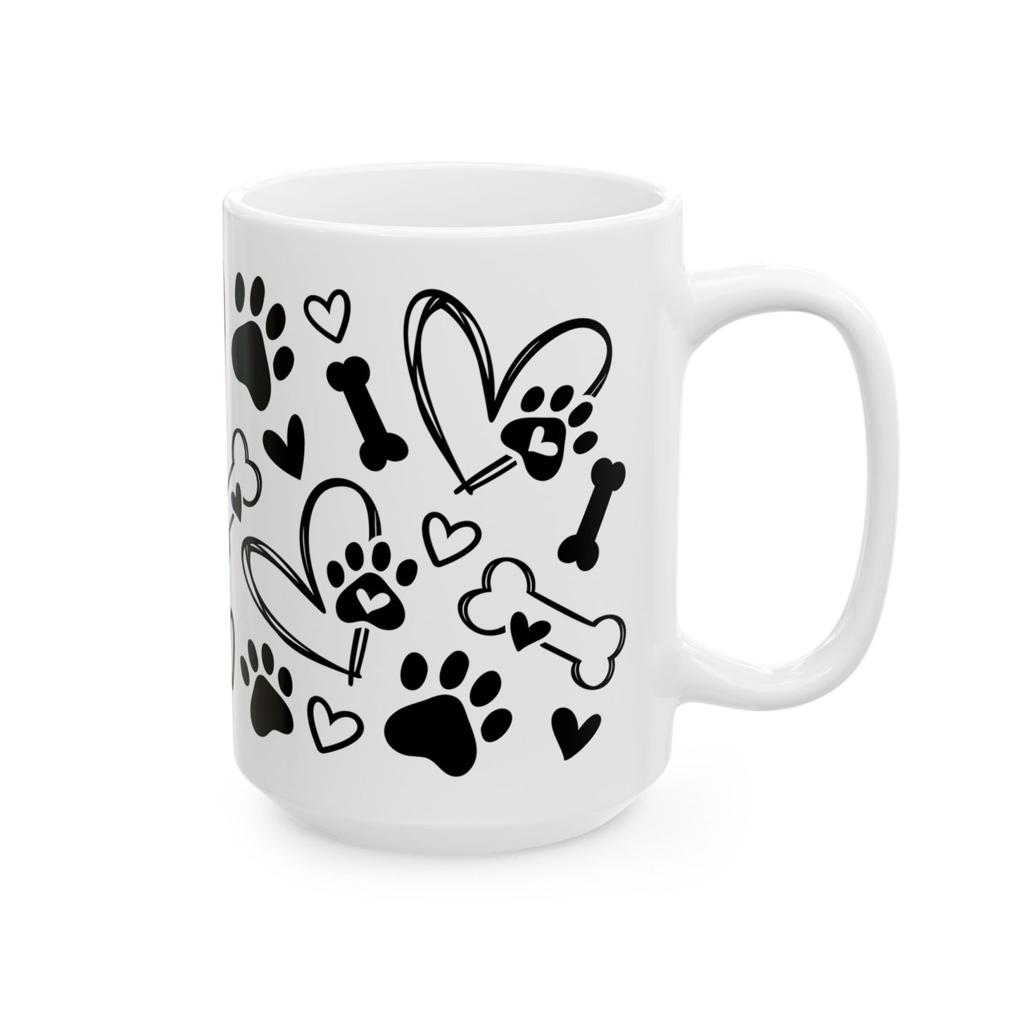 Animal Mug - Dog Paws & Bones