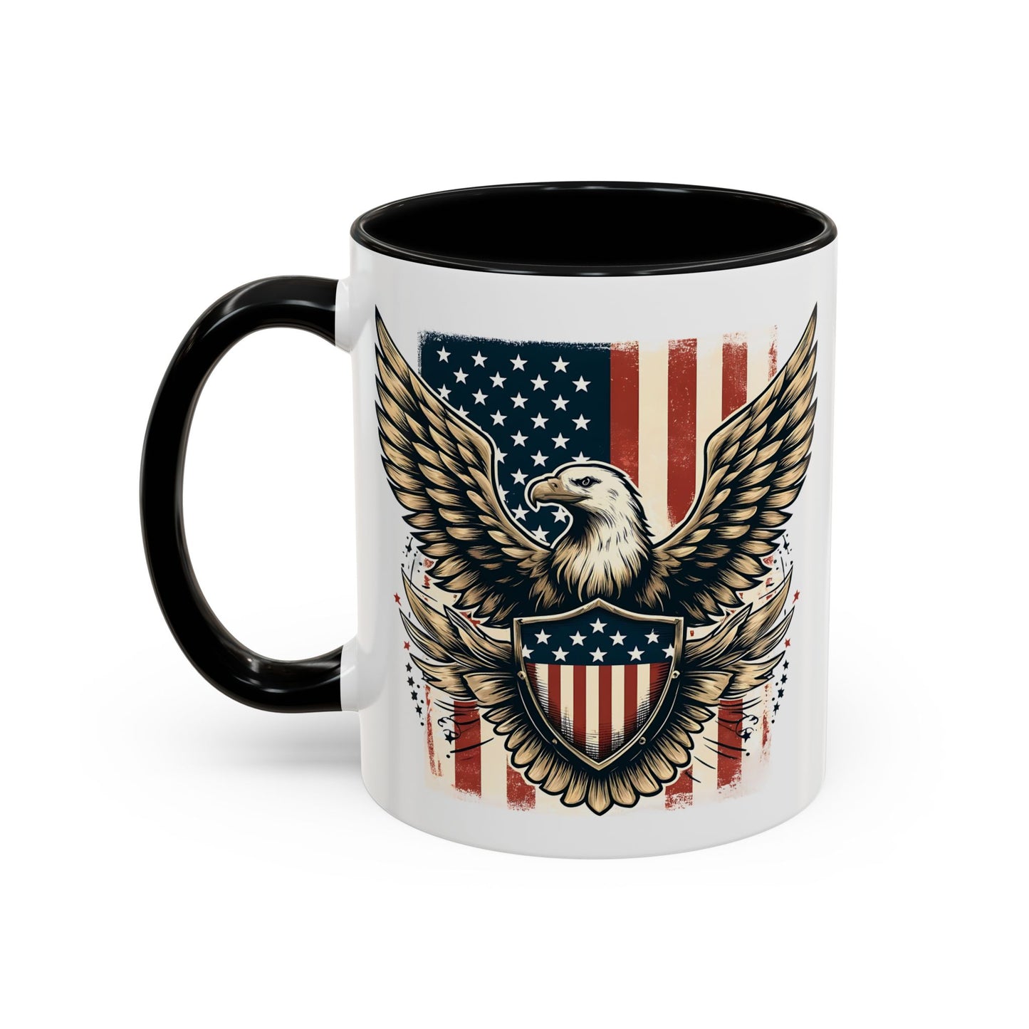 4th of July Mug - American Bald Eagle Flag 9