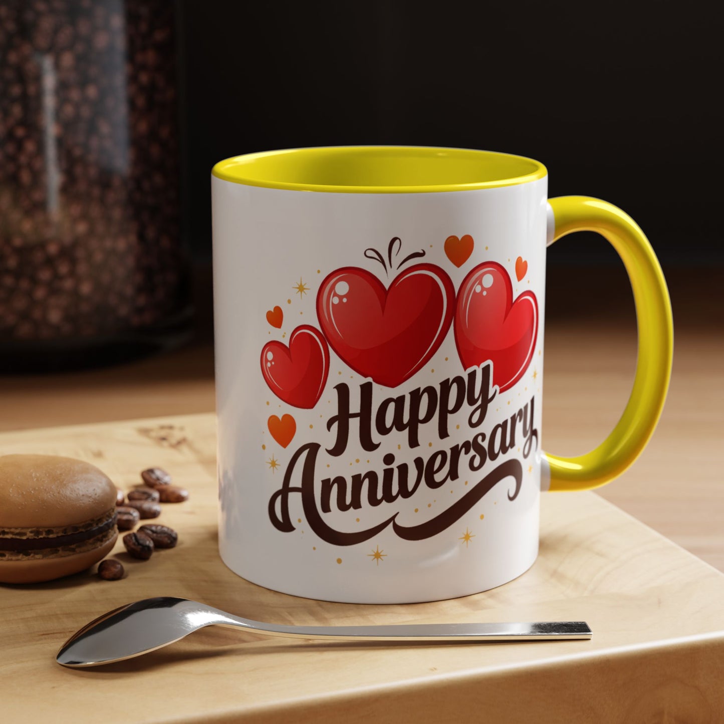 Anniversary Mug - Happy Anniversary Hearts