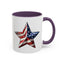 4th of July Mug - American Flag Star 3