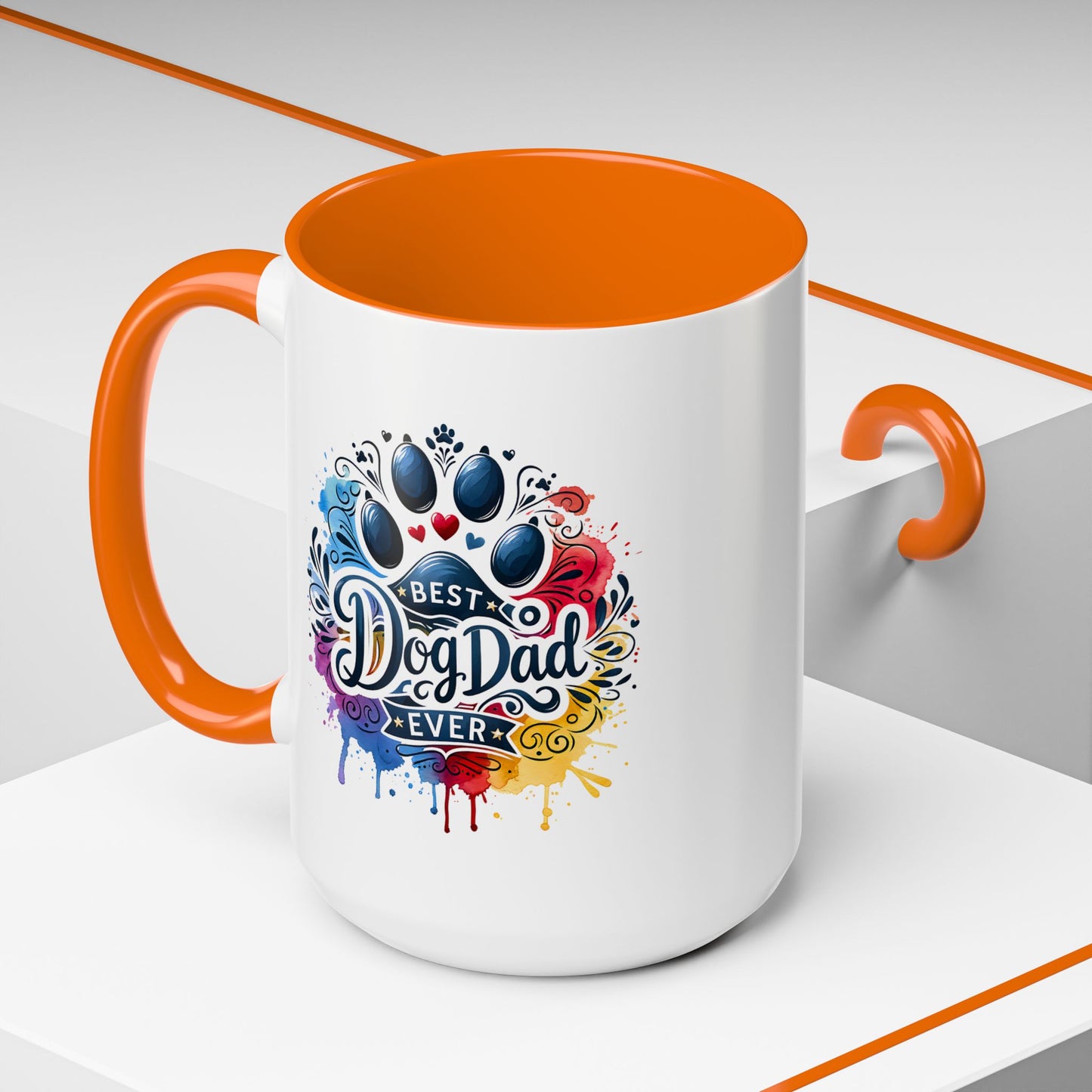 Animal Mug - Best Dog Dad Ever Paw