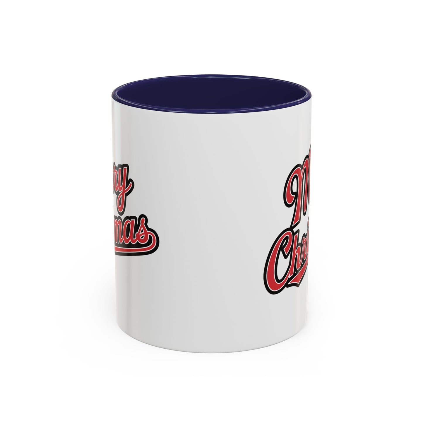 Christmas Mug - Merry Christmas Red & Black Baseball Text