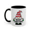 Christmas Mug - Merry Christmas Black Text Gnome Lights