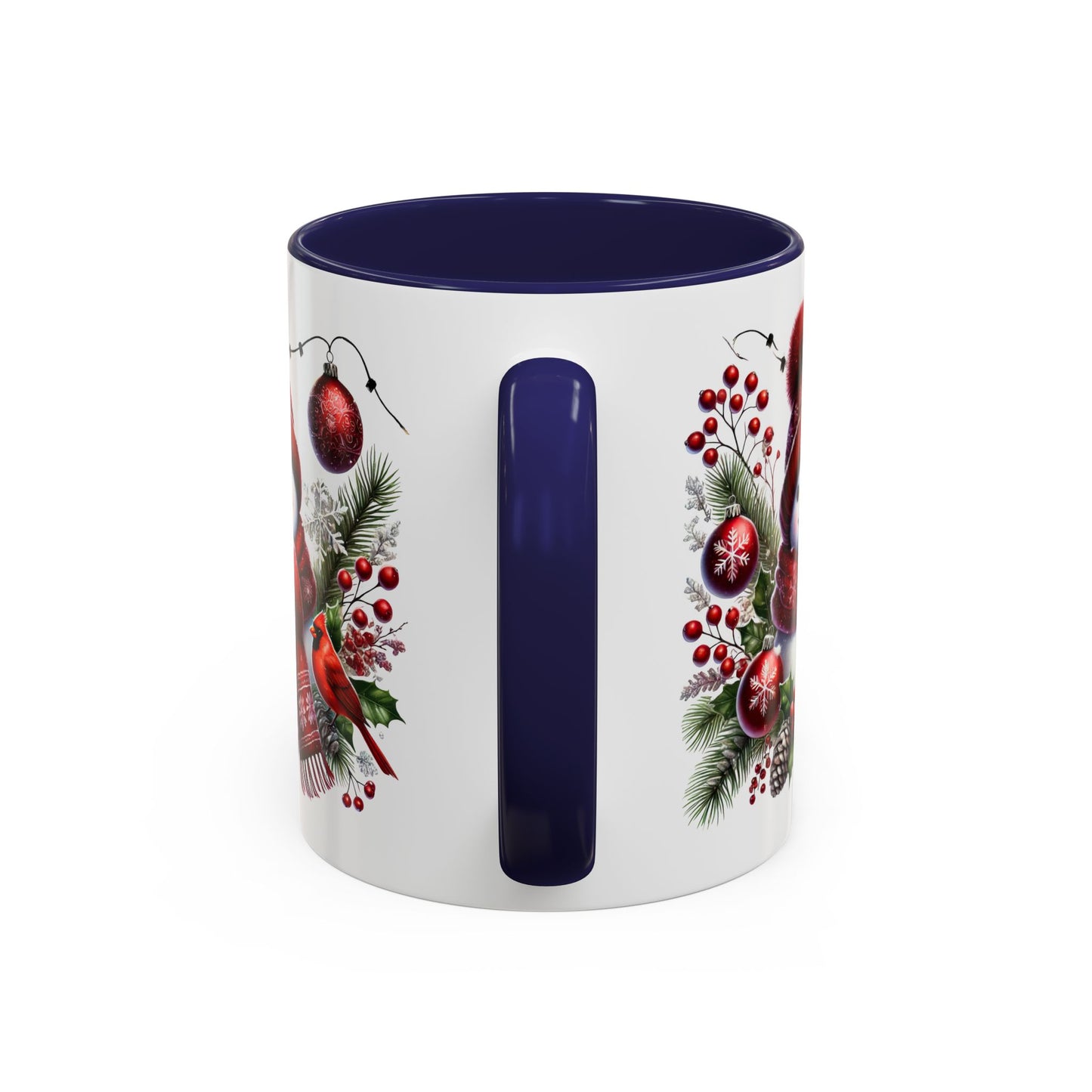 Christmas Mug - Burgundy Snowman