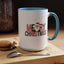 Christmas Mug - Merry Christmas Green & Red Text Santa