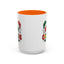 Christmas Mug - Merry Christmas Red Yellow & Green Text Green & Red Hat