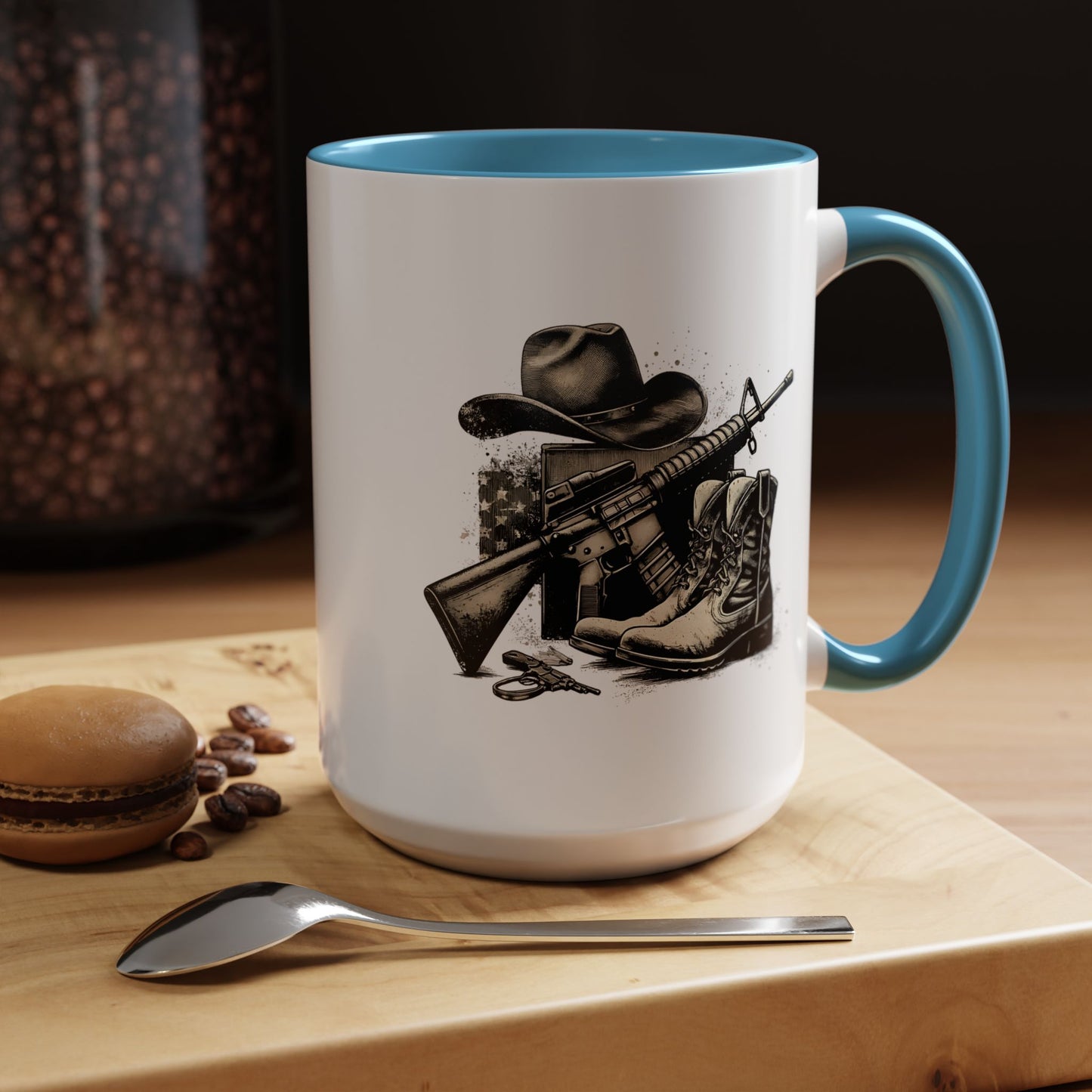 4th of July Mug - Soldier Hat Boots Gun