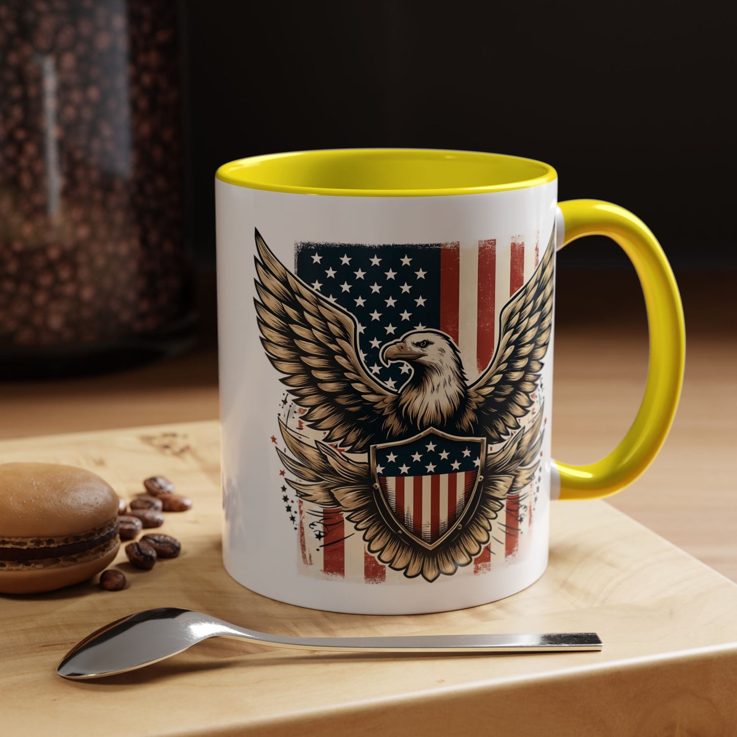 4th of July Mug - American Bald Eagle Flag 9