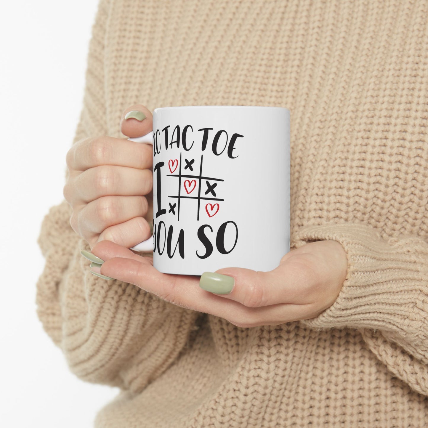 Valentine's Day Mug - Tic Tac Toe