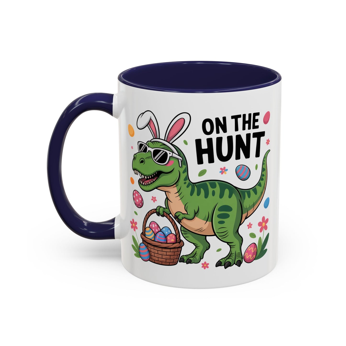 Easter Mug - On The Hunt Dinosaur